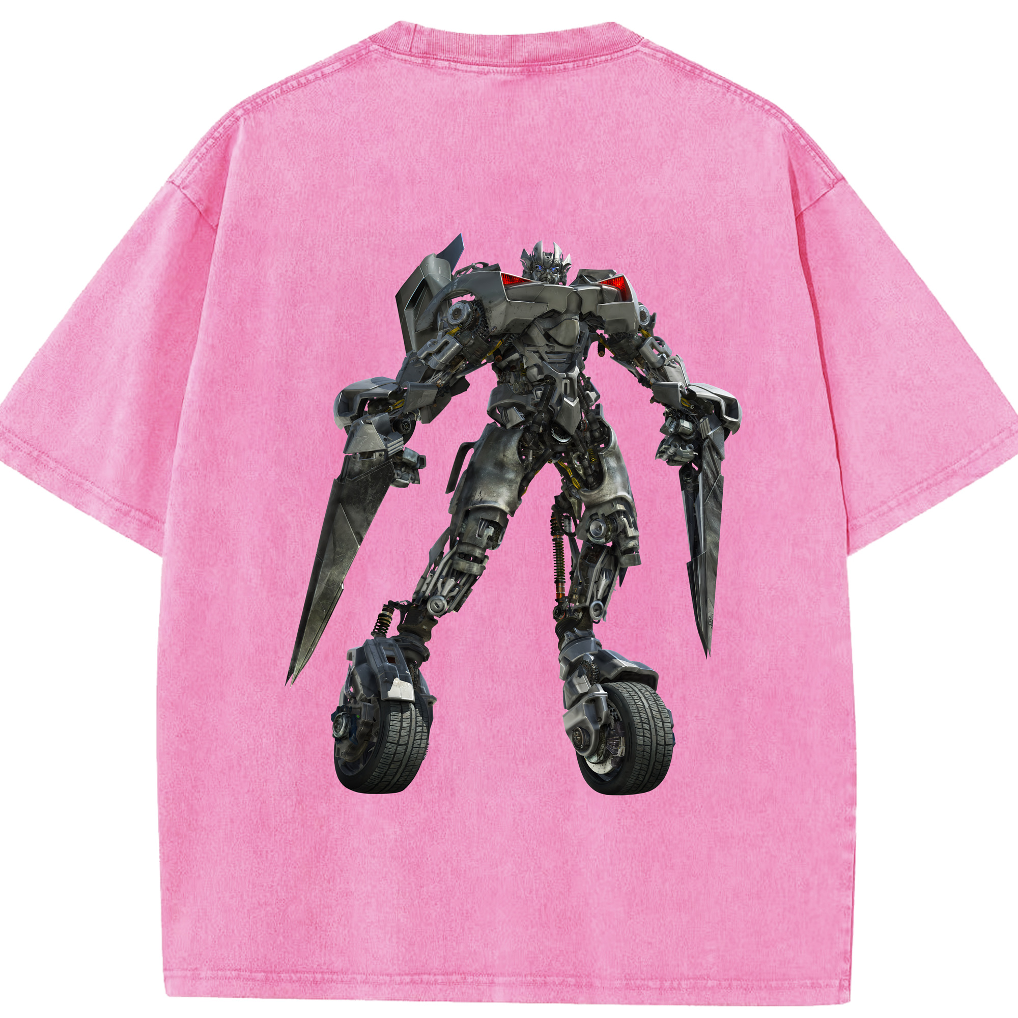 （画像用） Transformers トランスフォーマー 綿100% ヴィンテージ風 半袖Tシャツ（背面プリント）